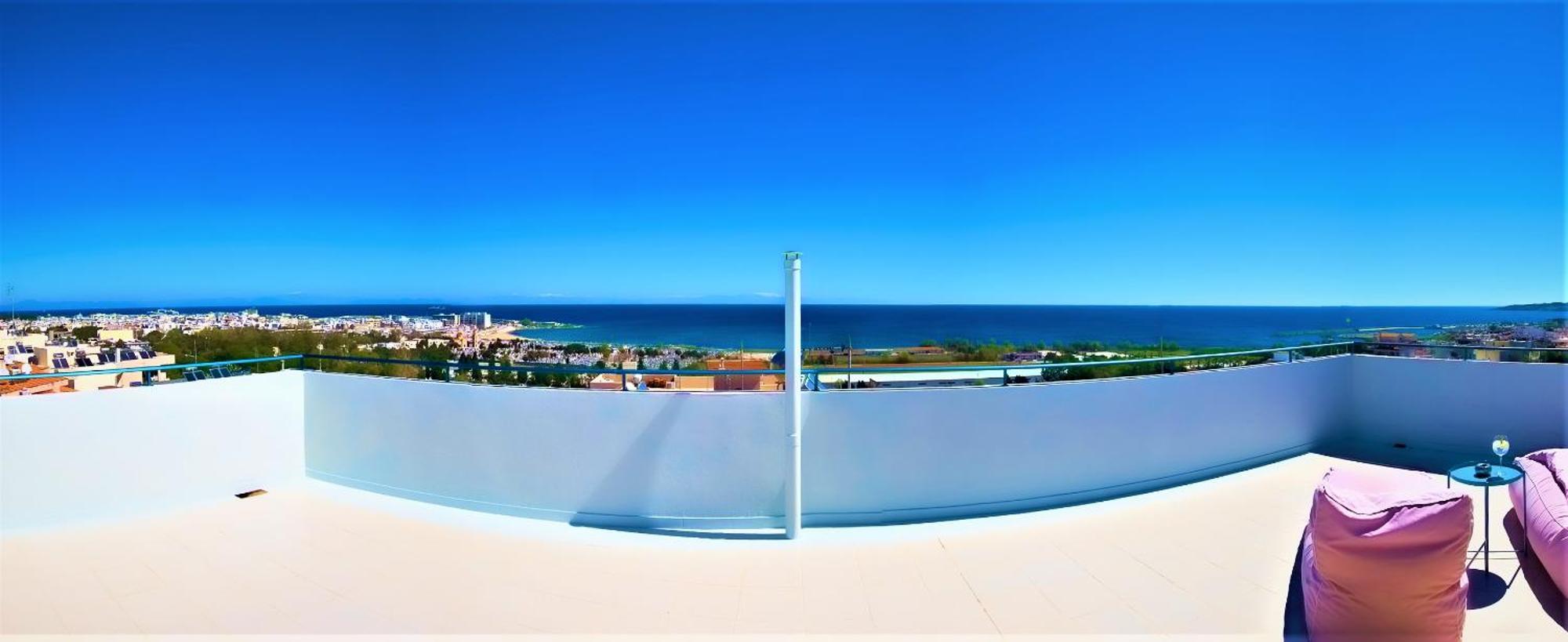 Groovy & Cozy Apt With Private Seaview Rooftop Terrace Rhodes City ภายนอก รูปภาพ