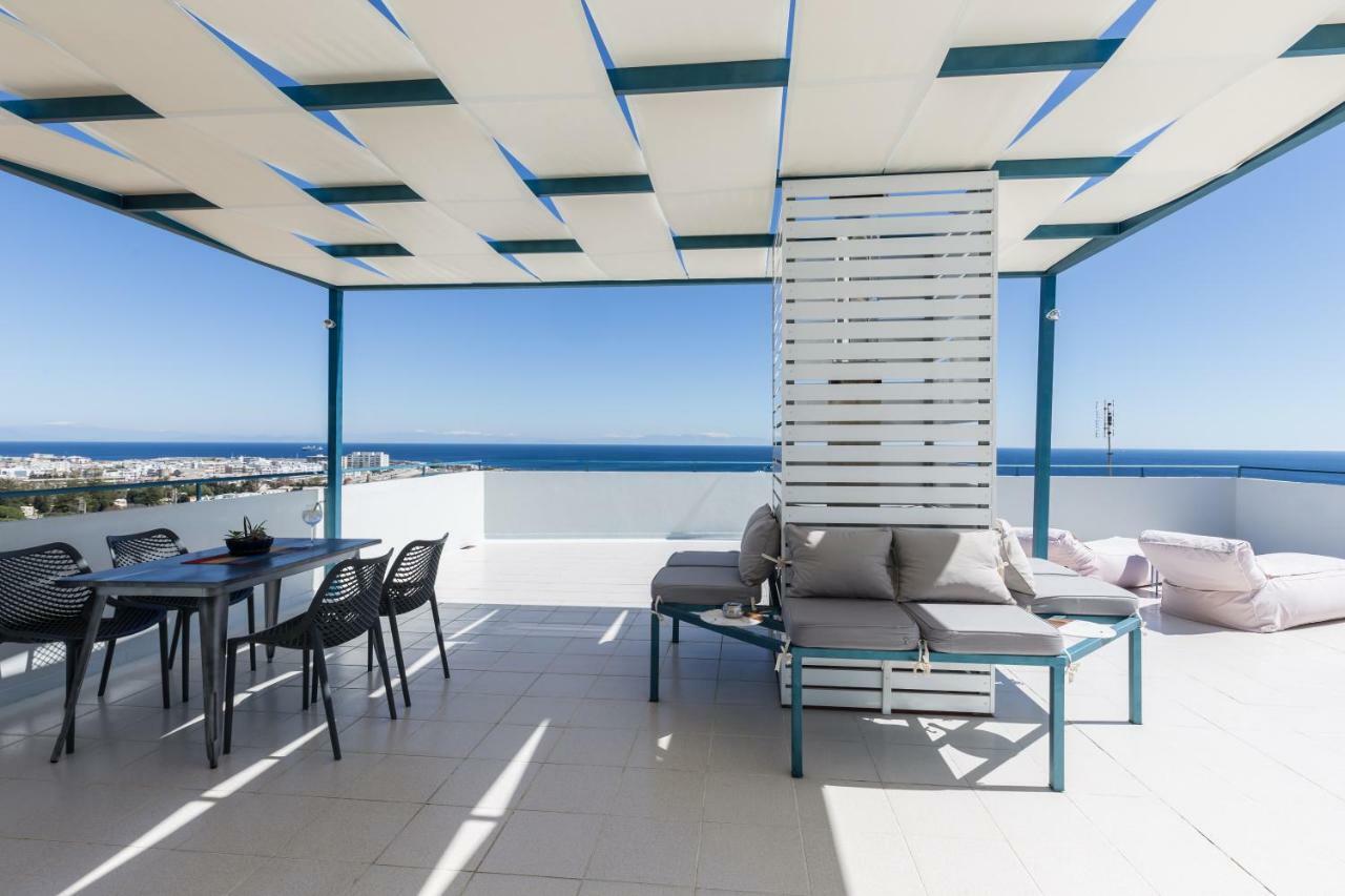 Groovy & Cozy Apt With Private Seaview Rooftop Terrace Rhodes City ภายนอก รูปภาพ