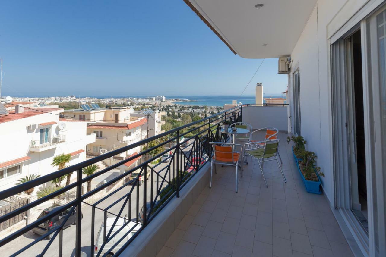 Groovy & Cozy Apt With Private Seaview Rooftop Terrace Rhodes City ภายนอก รูปภาพ